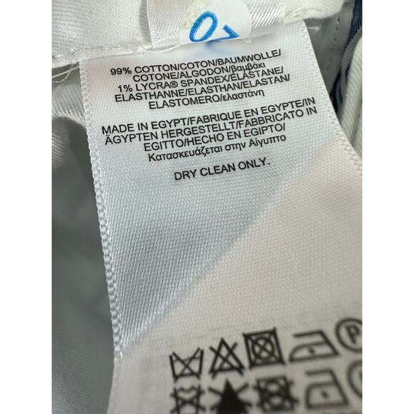 Brooks Brothers Red Fleece Seersucker Pants Mens 32/30 Blue White Striped Preppy - Picture 7 of 7